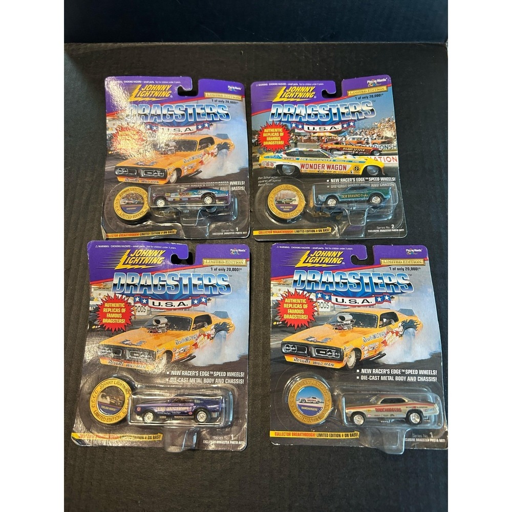 Lot Of 4 1995 NIP Dragster‎ Johnny Lightnings